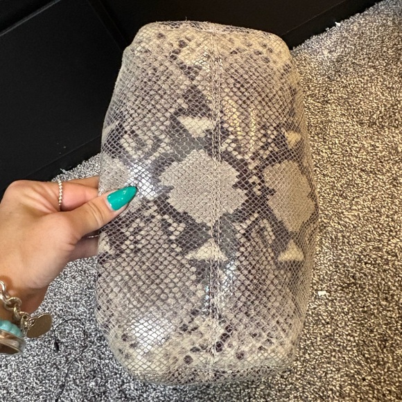 Michael Kors Jet Set Chain Python embossed Gather Tote - Picture 14 of 14